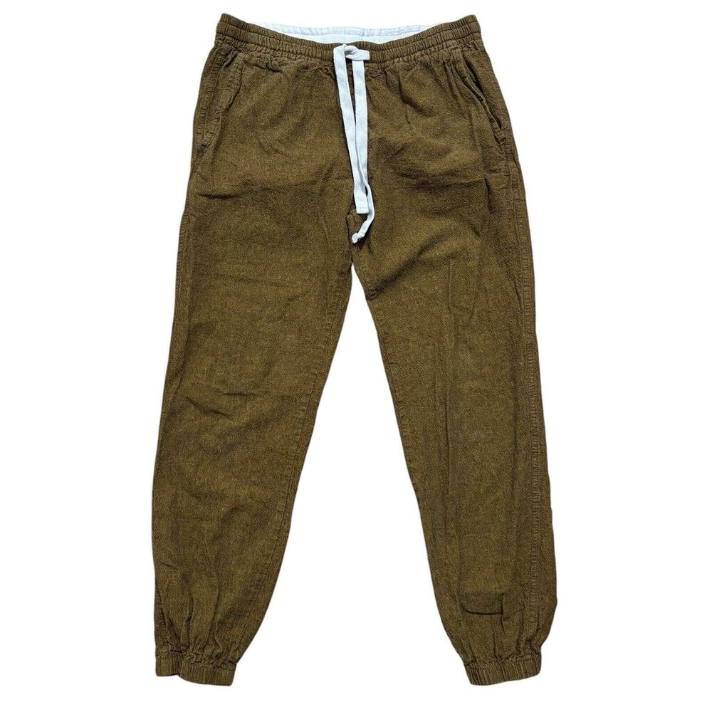 Gustin Brown Joggers with White Drawstring